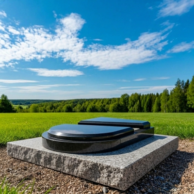 Цветники и надгробия