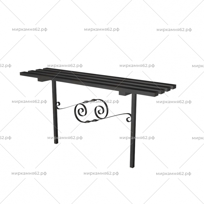 Лавочка металлическая № 8