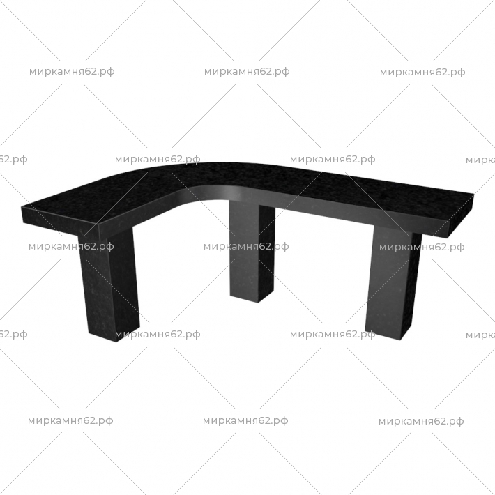 Лавочка каменная № 33